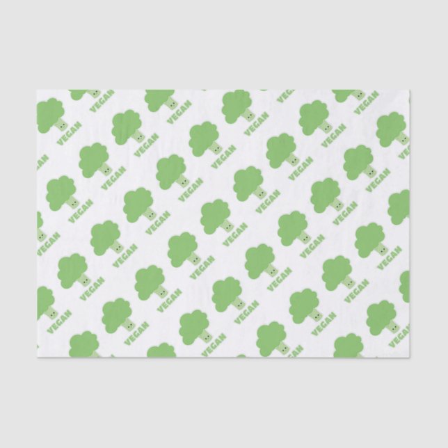 Vegan Broccoli Tissue Paper (Front)
