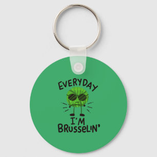 Vegan Brussels Sprouts Key Ring