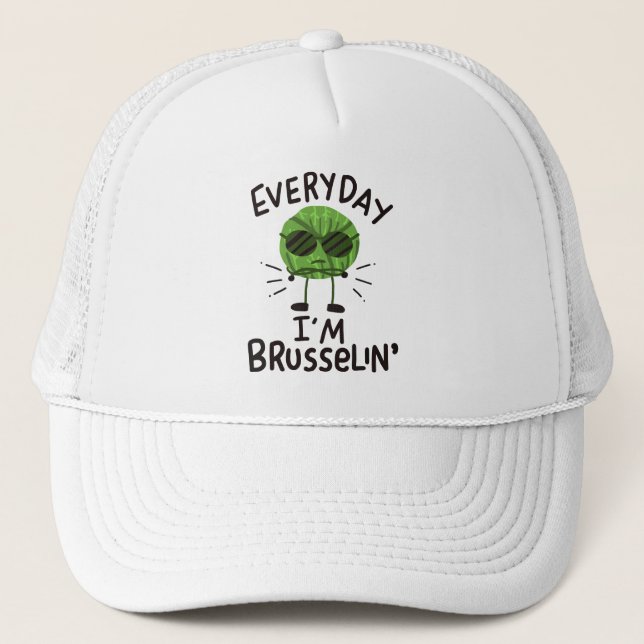 Vegan Brussels Sprouts Trucker Hat (Front)