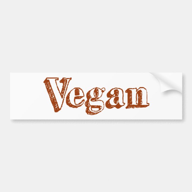 Vegan Bumper Sticker (Front)