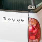 Vegan Bumper Sticker (On Truck)