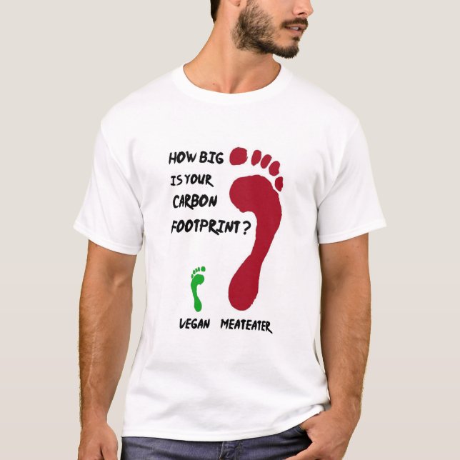 Vegan Carbon Footprint T-Shirt (Front)
