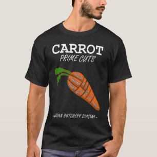 Vegan Carrot Prime Cuts Vegetarian Butcher Veganis T-Shirt