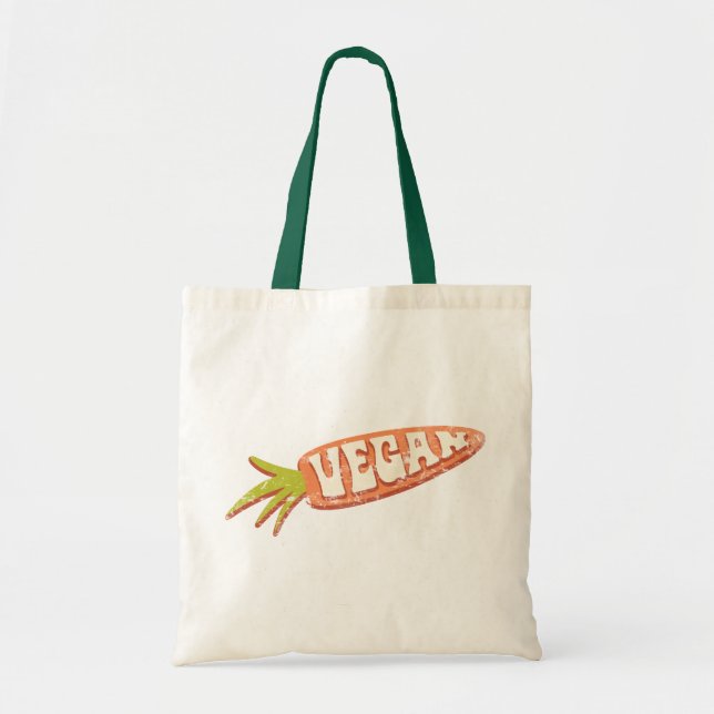 Vegan Carrot Tote Bag (Front)