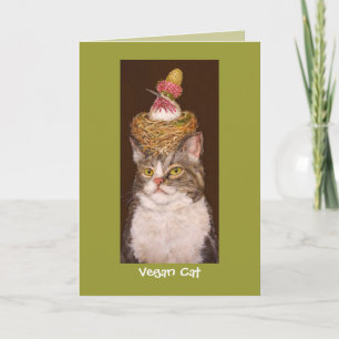Vegan Cat card