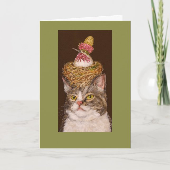 Vegan cat card (Front)