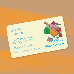 Vegan Catering Business Cards