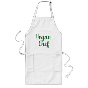 Vegan chef kitchen apron for men and women