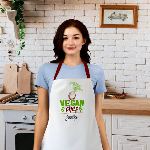 Vegan Chef (Your Name) Apron