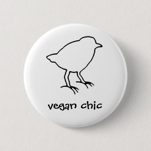 vegan chic button