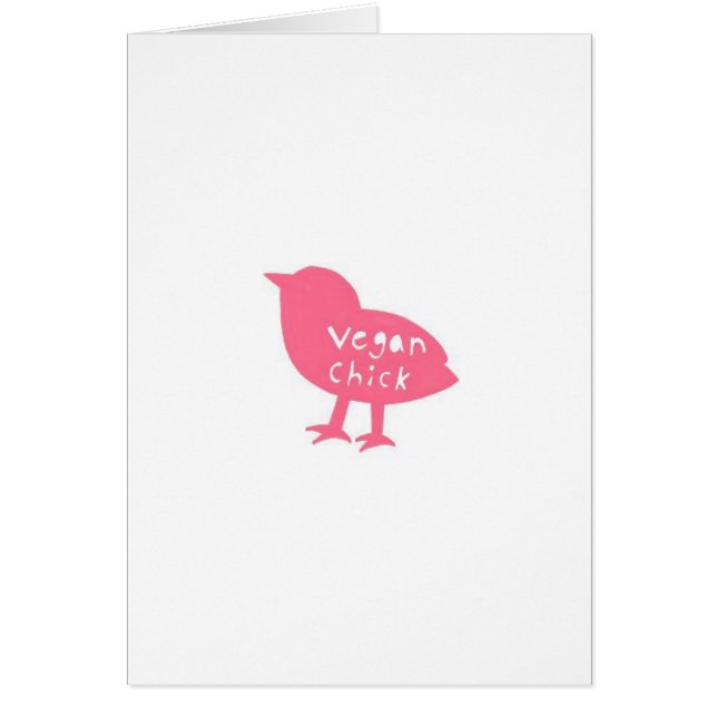 Vegan Chick Card (Front)