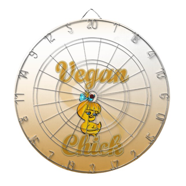 Vegan Chick Dartboard (Front)