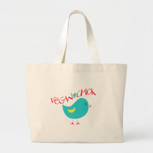 Vegan Chick Large Tote Bag