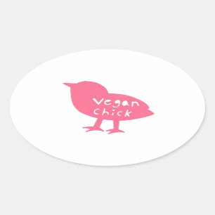 Vegan Chick Stickers