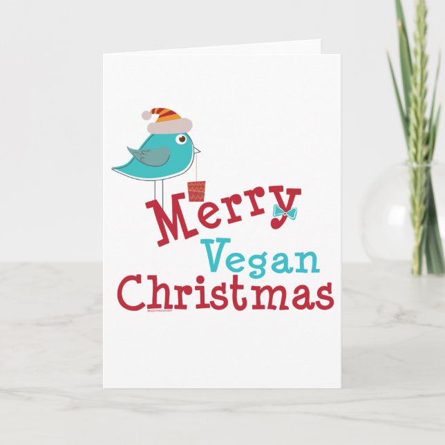 Vegan Christmas Holiday Card (Front)