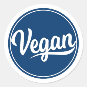 Vegan Circle Classic Round Sticker