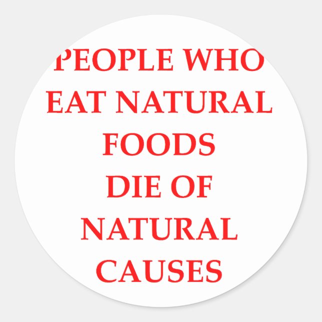 vegan classic round sticker (Front)