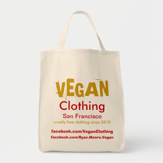 VEGAN Clothing Promo Bag SF49 (Front)