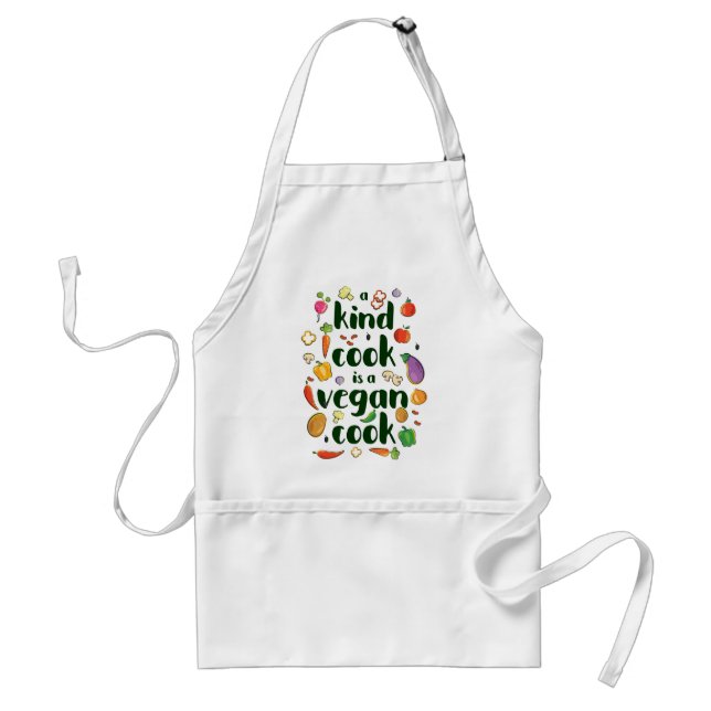 Vegan Cook - A Kind Cook Standard Apron (Front)
