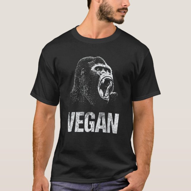 Vegan  Cool Vegetarian Food Tee (Front)