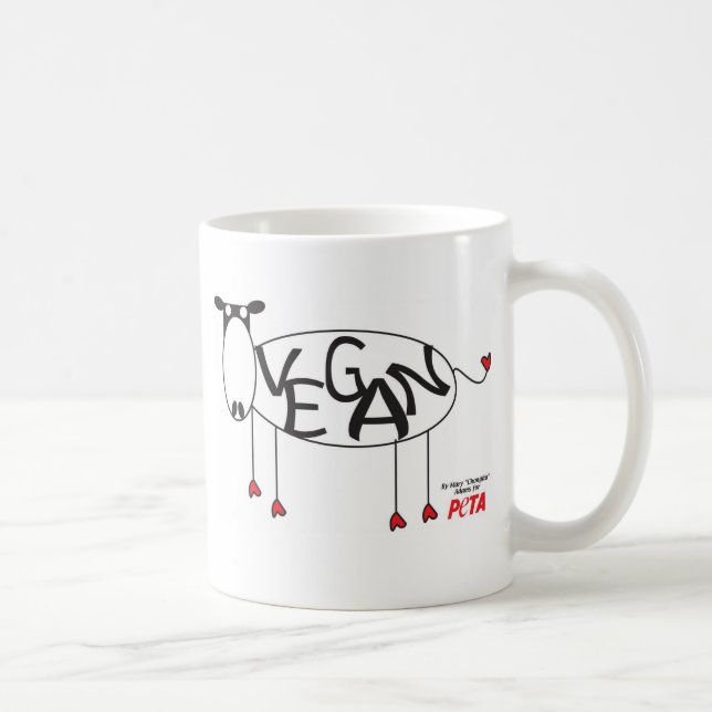 Vegan Cow Mug (Right)