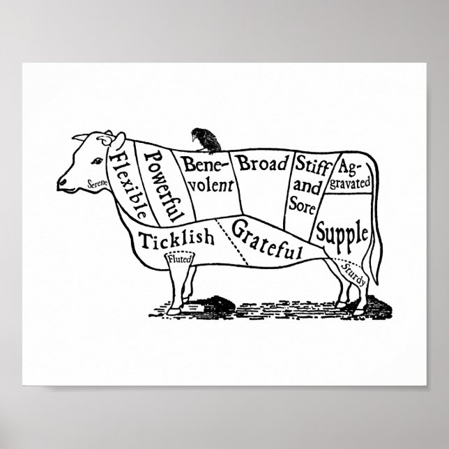 Vegan Cow Poster (Front)