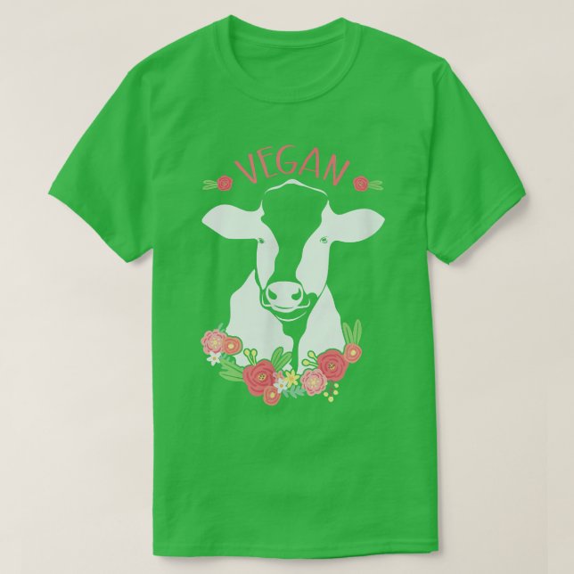 Vegan Cow  T-Shirt (Design Front)