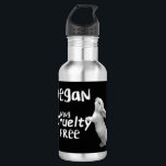 Vegan Cruelty Free Water Bottle Black and White.<br><div class="desc">Vegan Cruelty Free Water Bottle Black and White.</div>