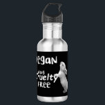Vegan Cruelty Free Water Bottle Black and White.<br><div class="desc">Vegan Cruelty Free Water Bottle Black and White.</div>