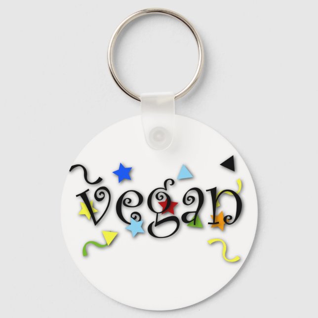 Vegan Curls Key Ring (Front)