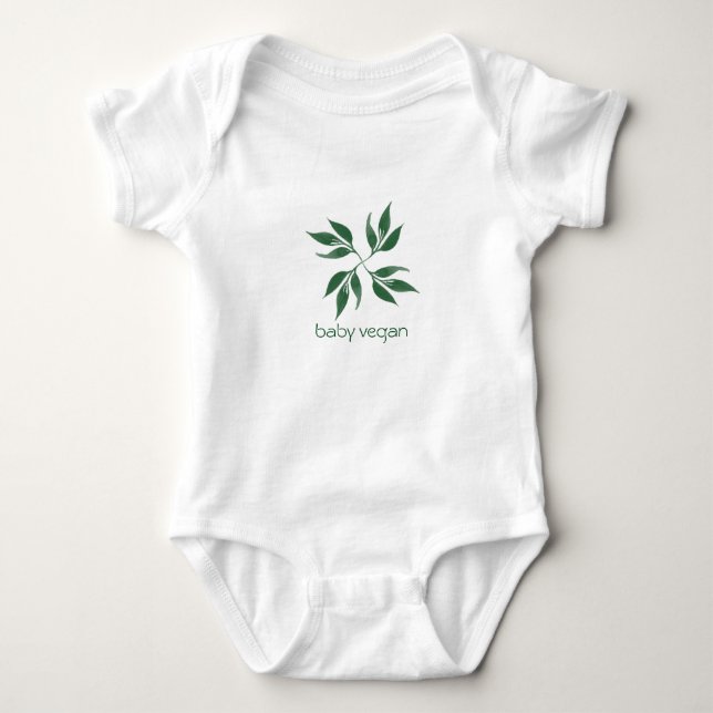 Vegan -  Customisable Baby Bodysuit (Front)
