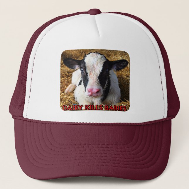 Vegan dairy kills babies hat (Front)