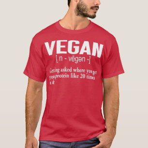 Vegan Definition Funny Vegan Meme Men Women Vegeta T-Shirt