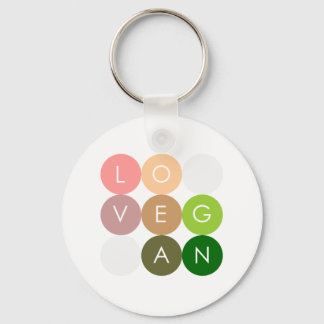 Vegan Dot Love Key Ring