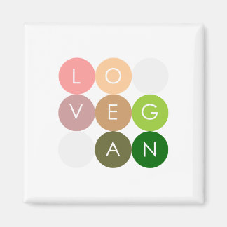 Vegan Dot Love Magnet