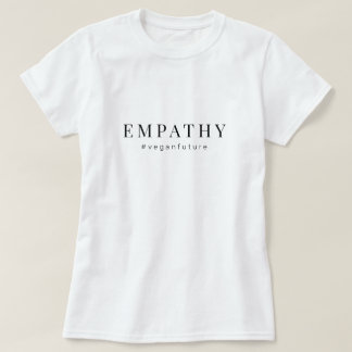 Vegan EMPATHY Modern Simple Minimal Typography  T- T-Shirt