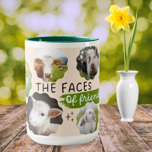 Vegan Faces of Friends Coffee Mug
