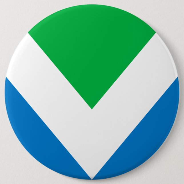 Vegan Flag Badge Pin Button (Front)