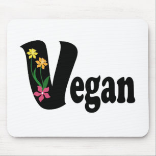 Vegan Flower Mouse Mat