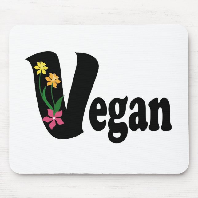 Vegan Flower Mouse Mat (Front)