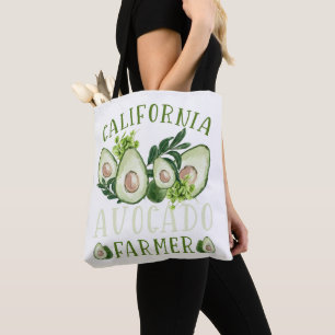 vegan food and avocado lover tote bag