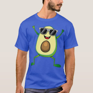 Vegan Food Graphic Guacamole Cute Dancing Avocado T-Shirt
