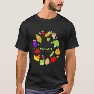 Vegan Foods Animal Rights Activist Veganism Vege T-Shirt