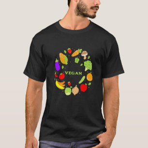 Vegan Foods Animal Rights Activist Veganism Veget T-Shirt
