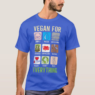 Vegan For Everything Plant Based Diet Funny Vegeta T-Shirt