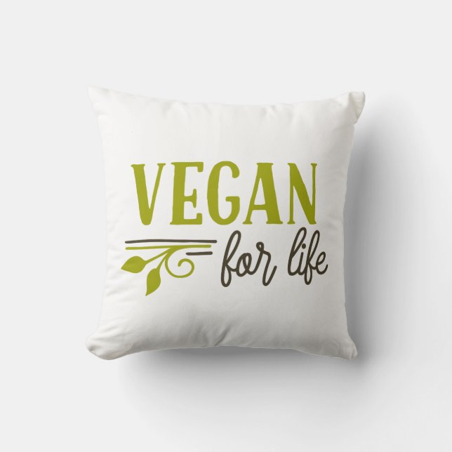 Vegan For Life Cushion (Front)