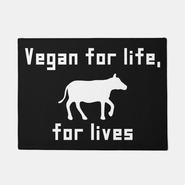 Vegan for life doormat (Front)