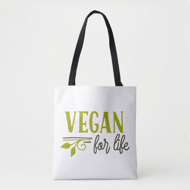 Vegan For Life Tote Bag (Front)