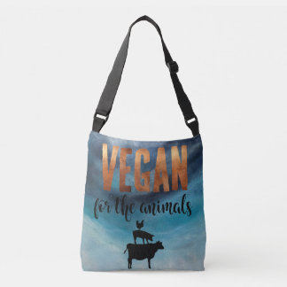 Vegan for the Animals cross body bag