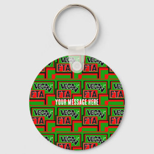 Vegan For The Animals (FTA)      Key Ring